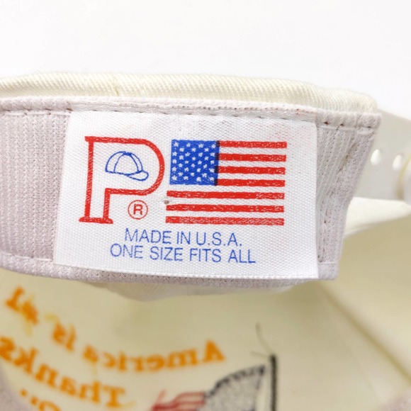 America is #1 Thanks to our Veterans Snapback Trucker Hat Army Military White - Picture 9 of 9